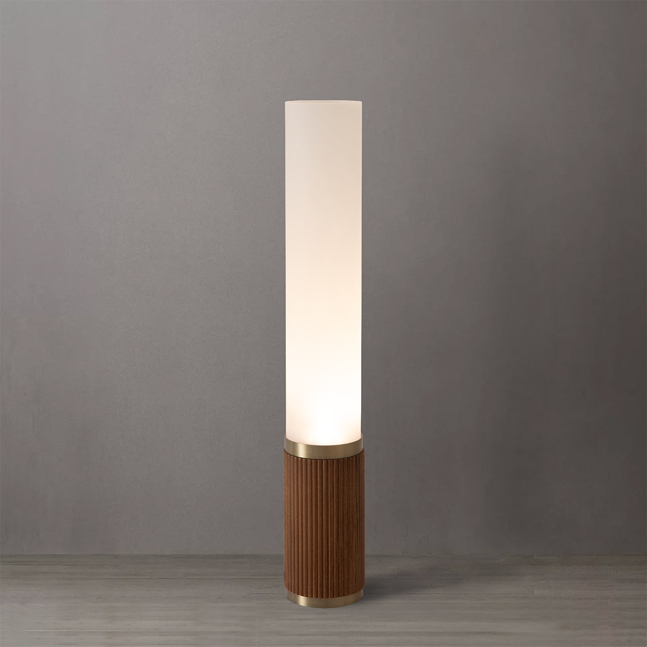 Nova of California 1110800WB Tambo Cylindro in Weathered Brass & Walnut