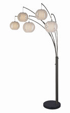 Nova of California 2510799BN Bloom 5-Light Arc Floor Lamp in Black Nickel