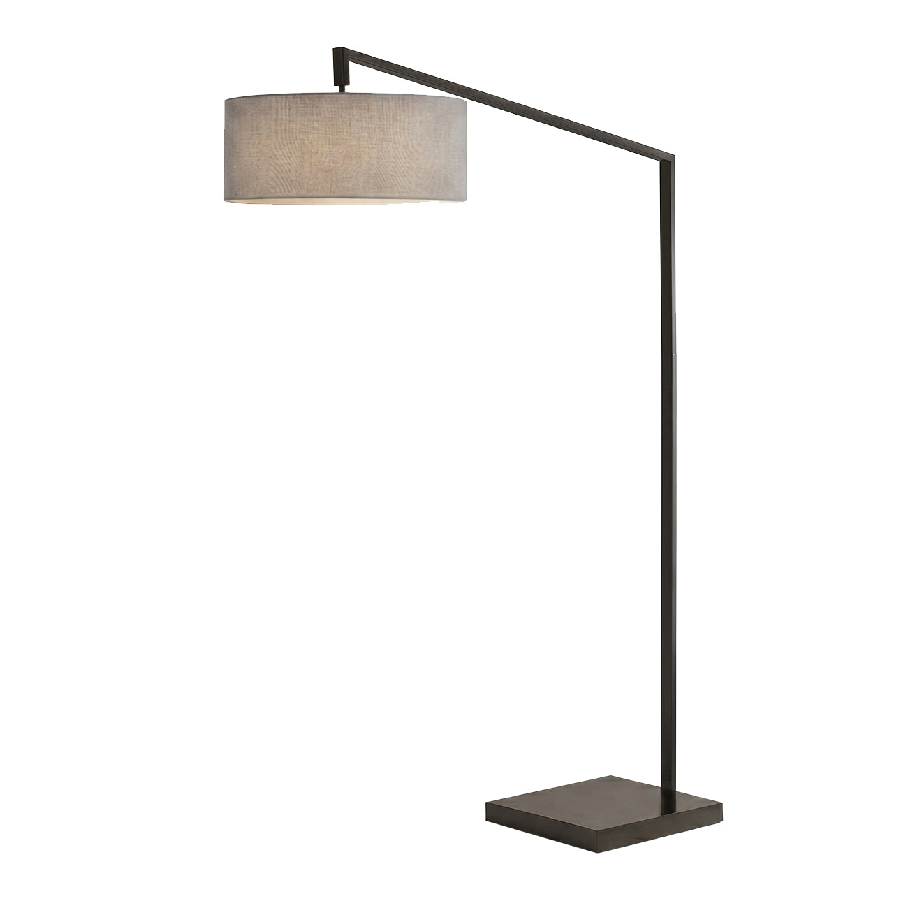 Nova of California 2110924CG Stretch 1-Light Chairside Arc Lamp in Matte Black