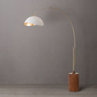 Nova of California 2114832WG Luna Bella 1-Light Arc Lamp in Weathered Brass / Dark Walnut