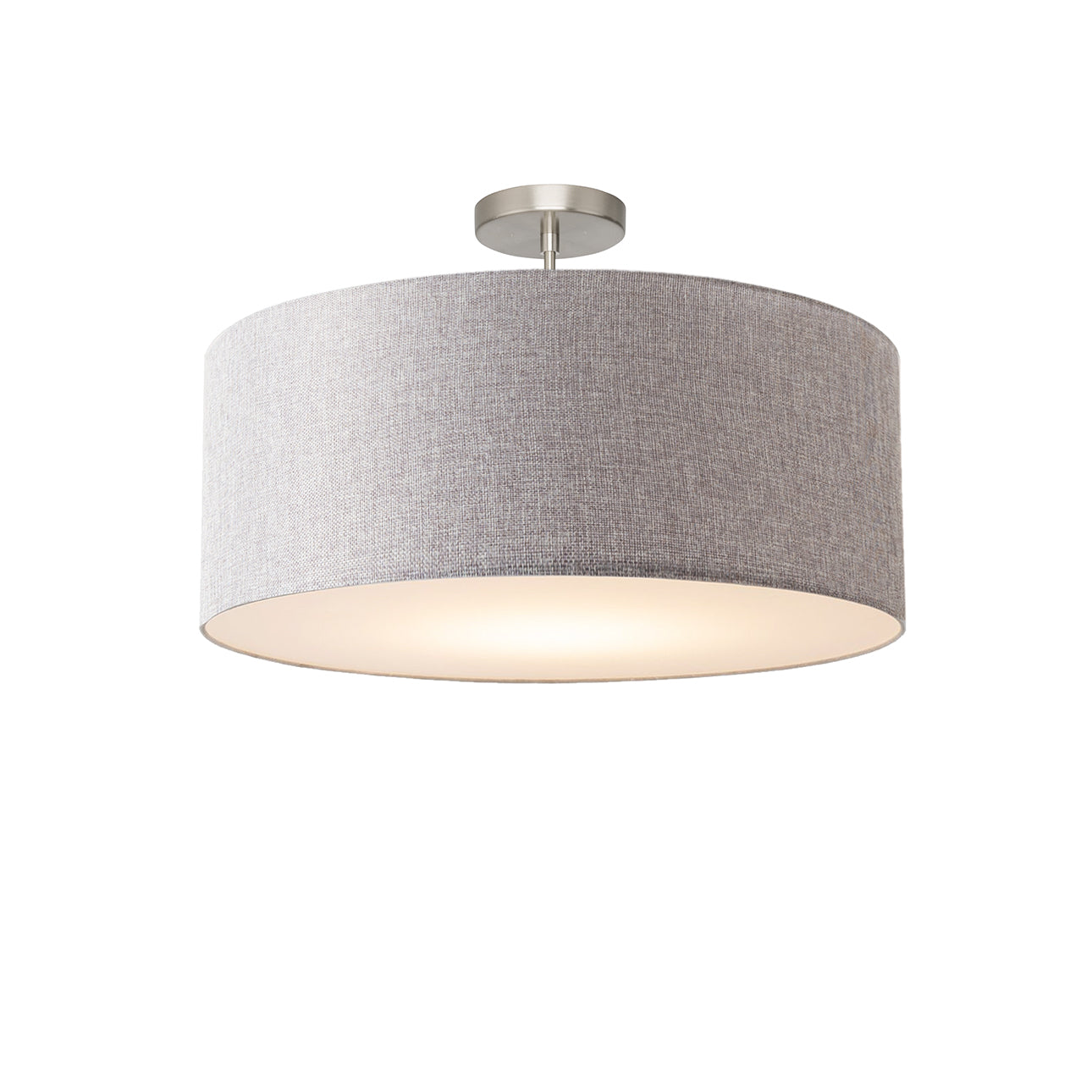Nova of California 2110844CG Stretch Semi-Flush Mount in Satin Nickel