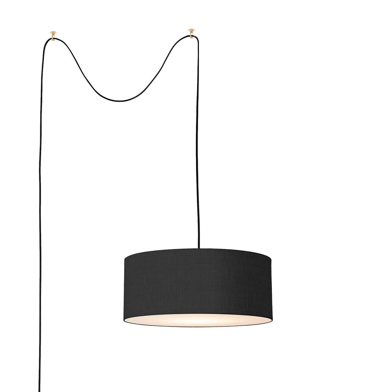 Nova of California 2110841BK Stretch Swag Lamp in Weathered Brass