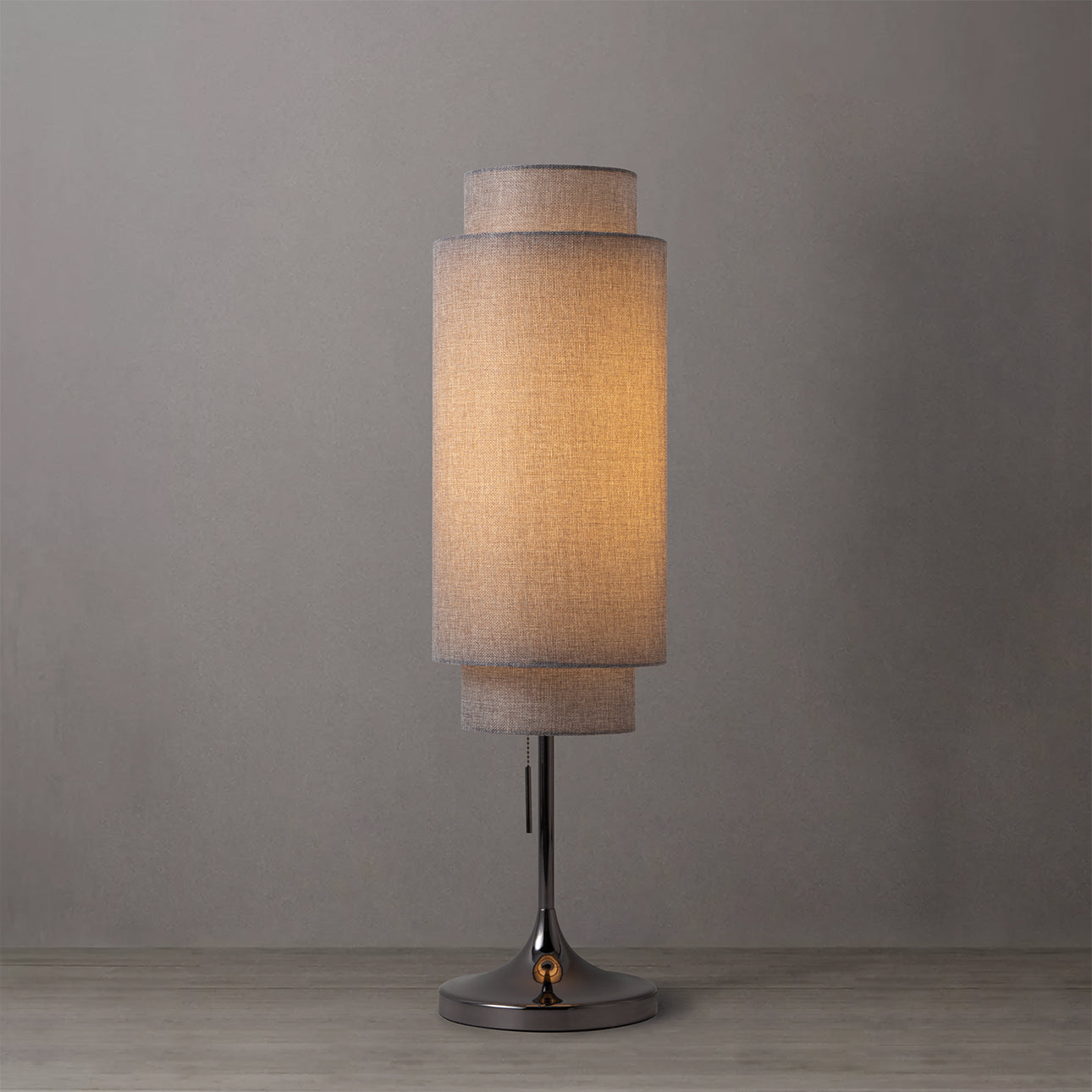 Nova of California 1011802BN Lollipop Table Lamp in Walnut