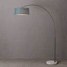 Nova of California 2110823BL Float 1-Light Arc Lamp in Black Nickel / White