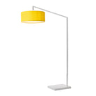 Nova of California 2110927MU Stretch 1-Light Chairside Arc Lamp in White