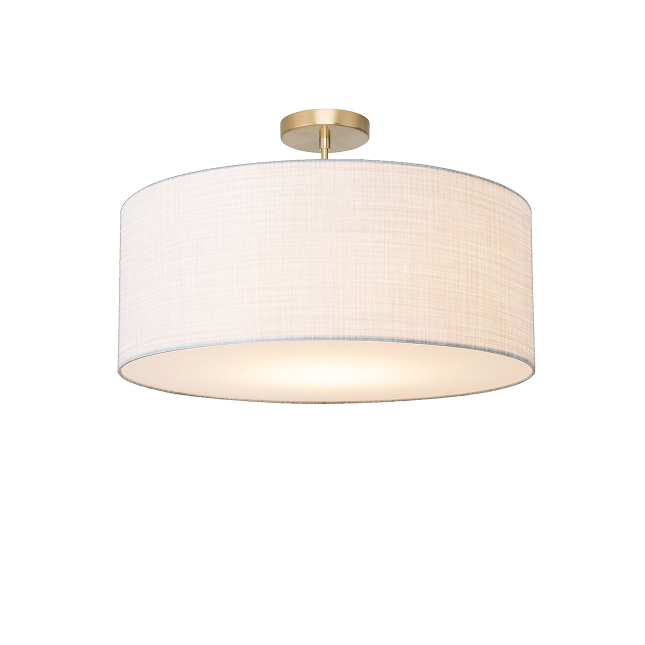 Nova of California 2110845WH Stretch Semi-Flush Mount in Weathered Brass