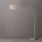 Nova of California 2110825CG Float 1-Light Arc Lamp in Satin Nickel