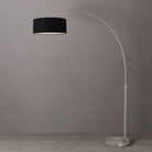 Nova of California 2110825BK Float 1-Light Arc Lamp in Satin Nickel