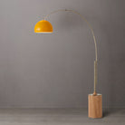 Nova of California 2113839MU Tambo Half Dome Arc Lamp in Weathered Brass / Light Wood