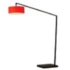Nova of California 2110923CR Stretch 1-Light Arc Lamp in Black