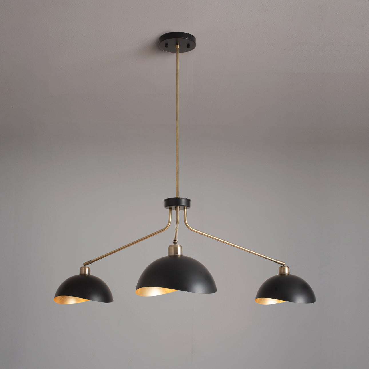 Nova of California 3411017WB Luna Bella 3-Light Chandelier in Weathered Brass