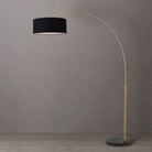 Nova of California 2110818BK Float 1-Light Arc Lamp in Weathered Brass / Black