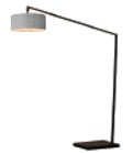 Nova of California 2110923CG Stretch 1-Light Arc Lamp in Matte Black