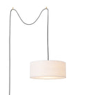 Nova of California 2110841WH Stretch Swag Lamp in Weathered Brass (1WH)