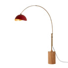 Nova of California 2114839RG Luna Bella 1-Light Arc Lamp in Weathered Brass / Natural Ash