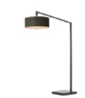 Nova of California 2110924BK Stretch 1-Light Chairside Arc Lamp in Black