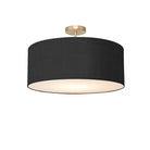 Nova of California 2110845BK Stretch Semi-Flush Mount in Weathered Brass