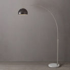 Nova of California 2113822BN Float 1-Light Arc Lamp in Satin Nickel / White