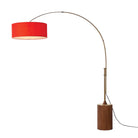 Nova of California 2110832CR Tambo Stretch 1-Light Arc Lamp in Weathered Brass / Dark Walnut