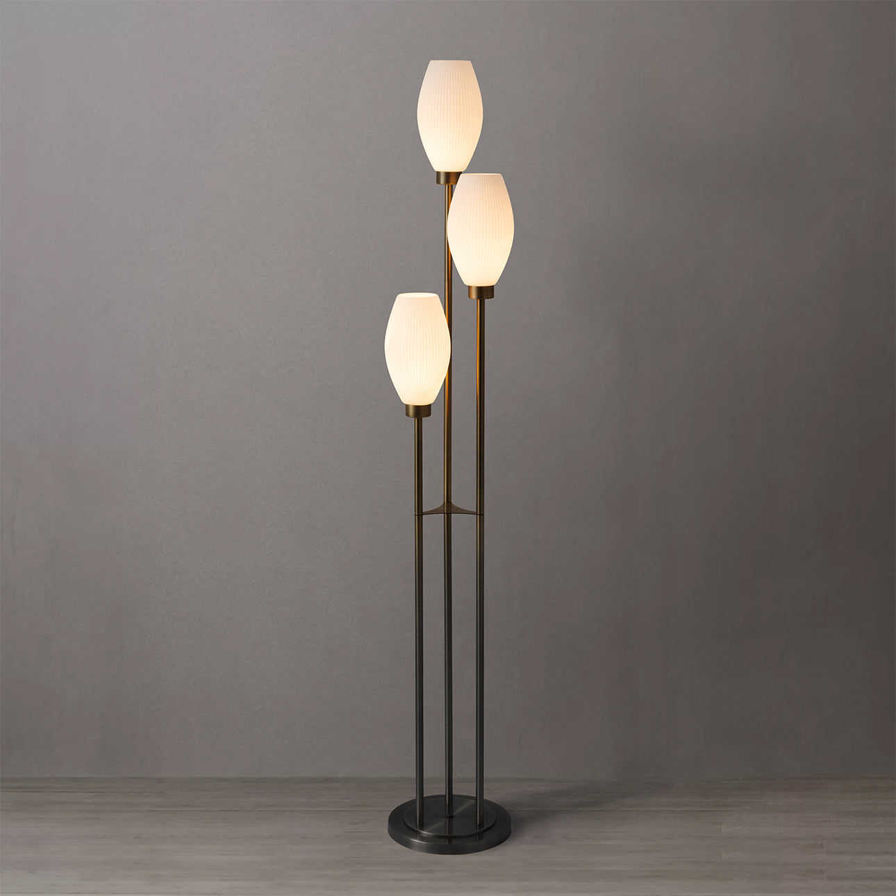 Nova of California 2710798MB Willows Accent Floor Lamp in Matte Black