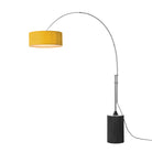 Nova of California 2110834MU Tambo Stretch 1-Light Arc Lamp in Satin Nickel / Black Oak