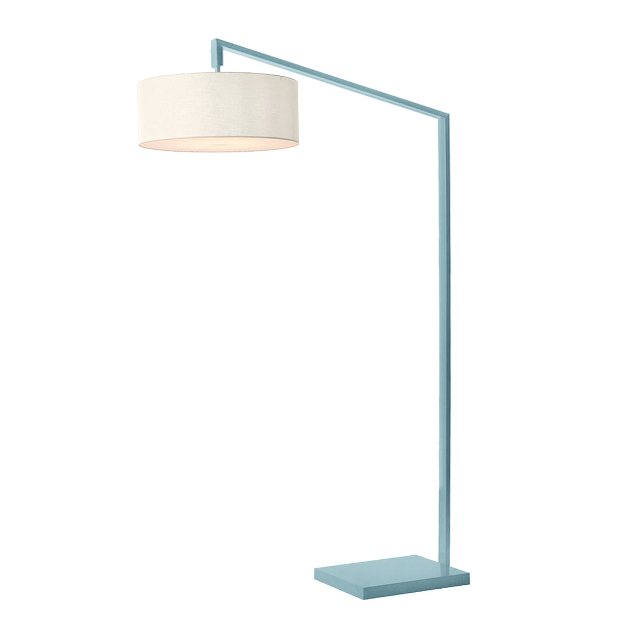 Nova of California 2110930WH Stretch 1-Light Chairside Arc Lamp in Pool Blue