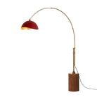 Nova of California 2114832RG Luna Bella 1-Light Arc Lamp in Weathered Brass / Dark Walnut
