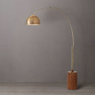 Nova of California 2113832WB Tambo Half Dome Arc Lamp in Weathered Brass / Dark Walnut