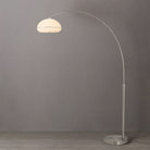 Nova of California 2115825SN Simple Morelli Arc Lamp in Satin Nickel