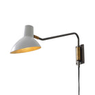 Nova of California 3011631GMW Swing Wall Light in Gunmetal White / Gunmetal