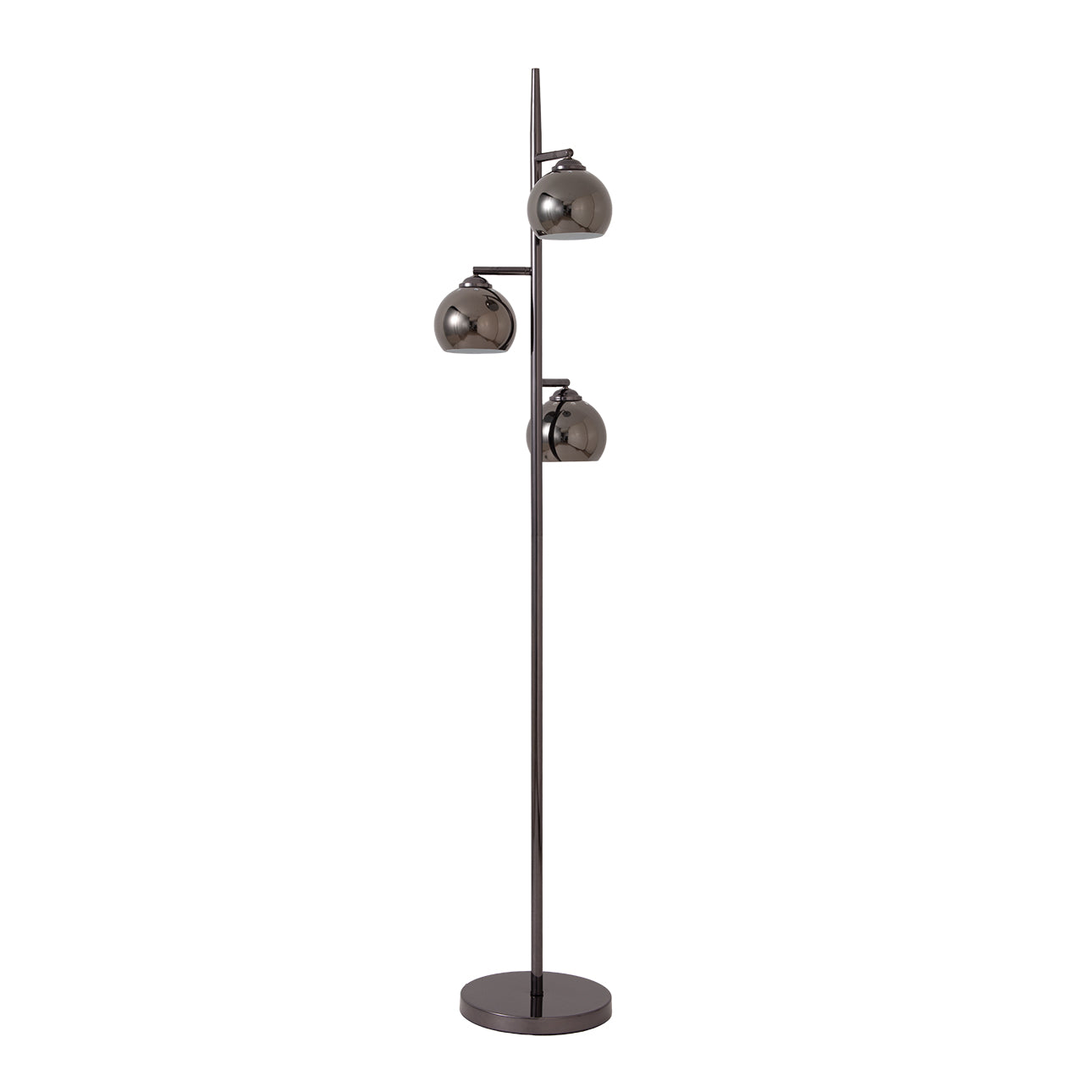 Nova of California 1610800BN Triplet Floor 3-Light Lamp in Black Nickel Steel