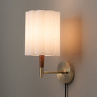 Nova of California 3011802WB Scalloped Wall Sconce in Wb