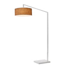 Nova of California 2110927BU Stretch 1-Light Chairside Arc Lamp in White