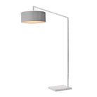 Nova of California 2110927CG Stretch 1-Light Chairside Arc Lamp in White