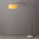 Nova of California 2110823MU Float 1-Light Arc Lamp in Black Nickel / White