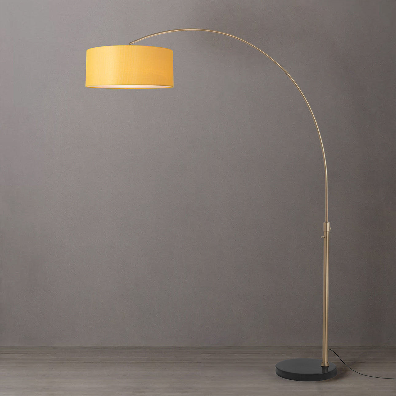 Nova of California 2110818MU Float 1-Light Arc Lamp in Weathered Brass / Black
