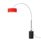 Nova of California 2110834CR Tambo Stretch 1-Light Arc Lamp in Satin Nickel / Black Oak