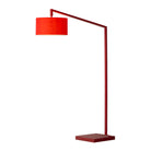 Nova of California 2110924RED Stretch 1-Light Chairside Arc Lamp in Matte Black