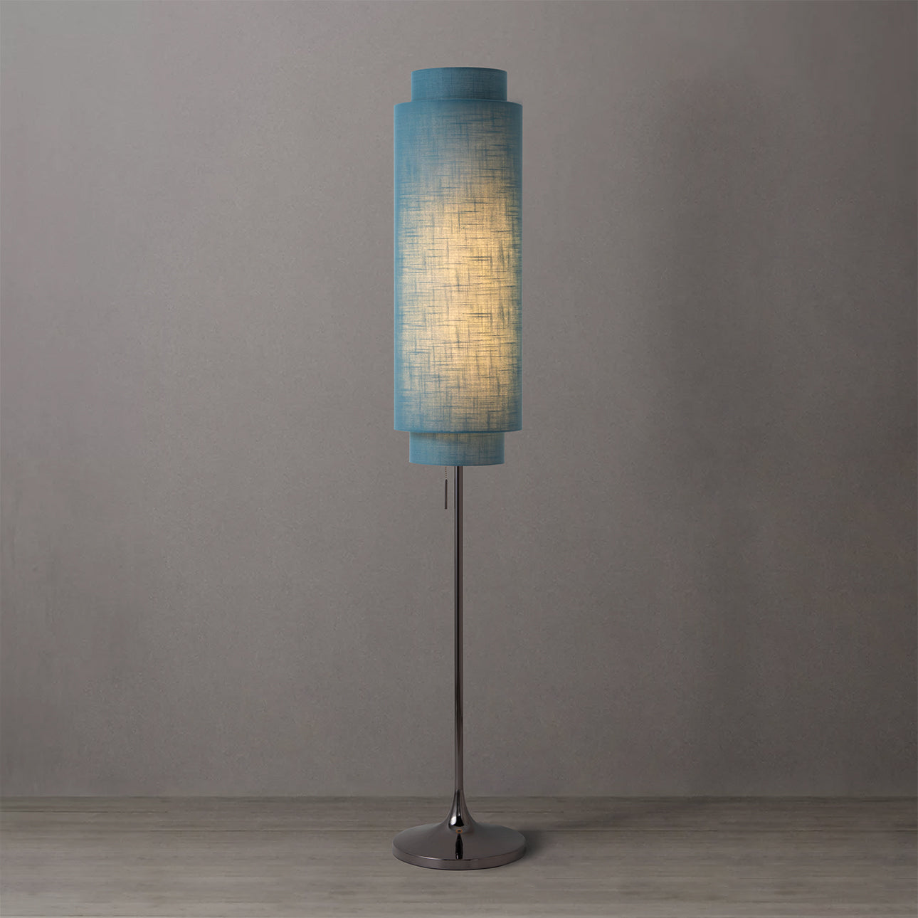 Nova of California 2011805BN Lollipop Floor Lamp in Black Nickel