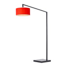 Nova of California 2110924CR Stretch 1-Light Chairside Arc Lamp in Black