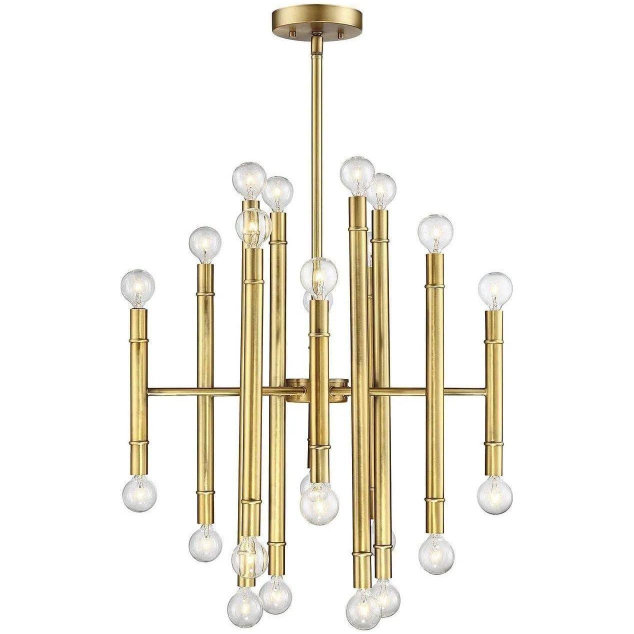 Meridian Lite Trends - Meridian 24 Light Chandelier - M10040NB - Canada Light Shop