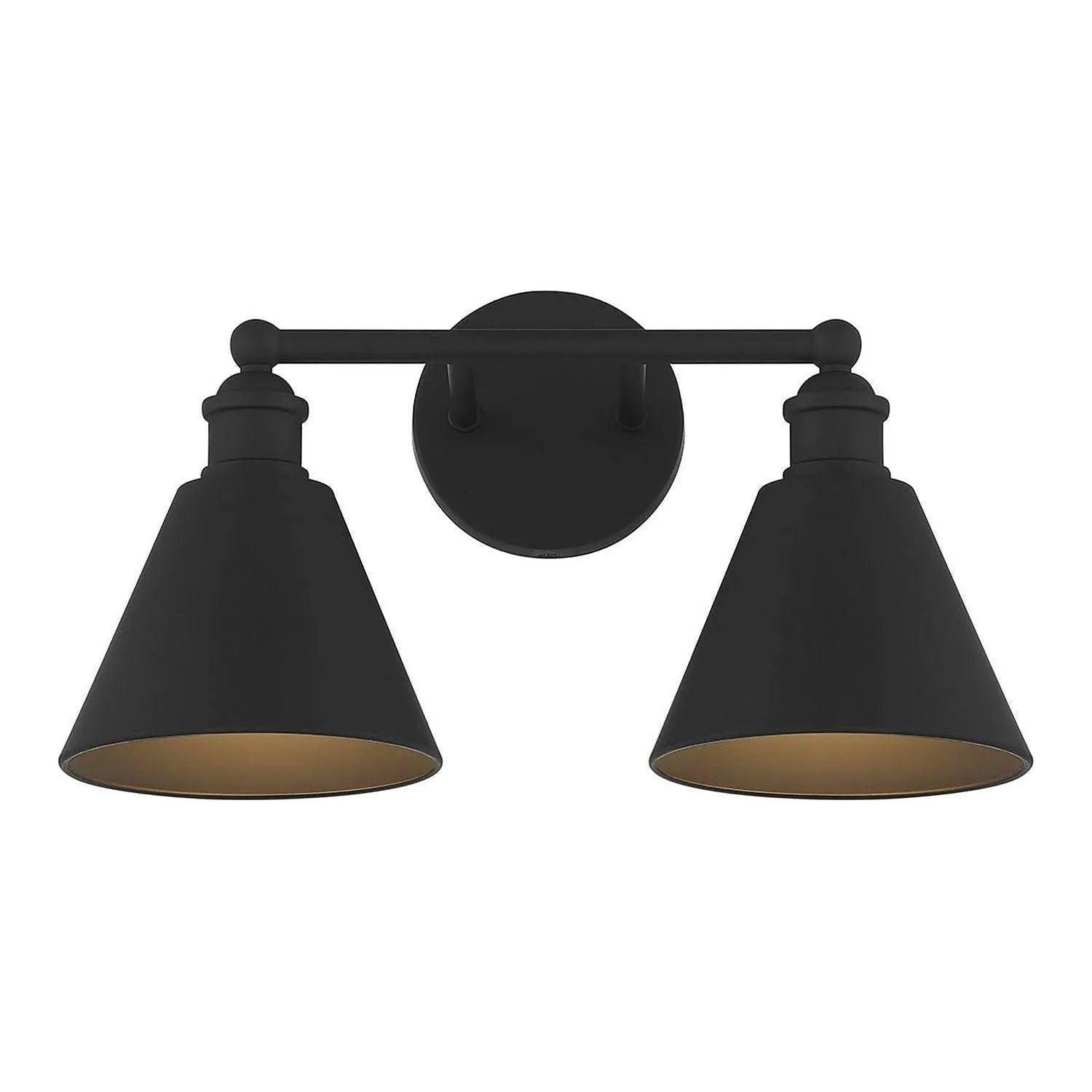 Meridian Lite Trends - Meridian Bathroom Vanity Light - M80063MBK - Canada Light Shop