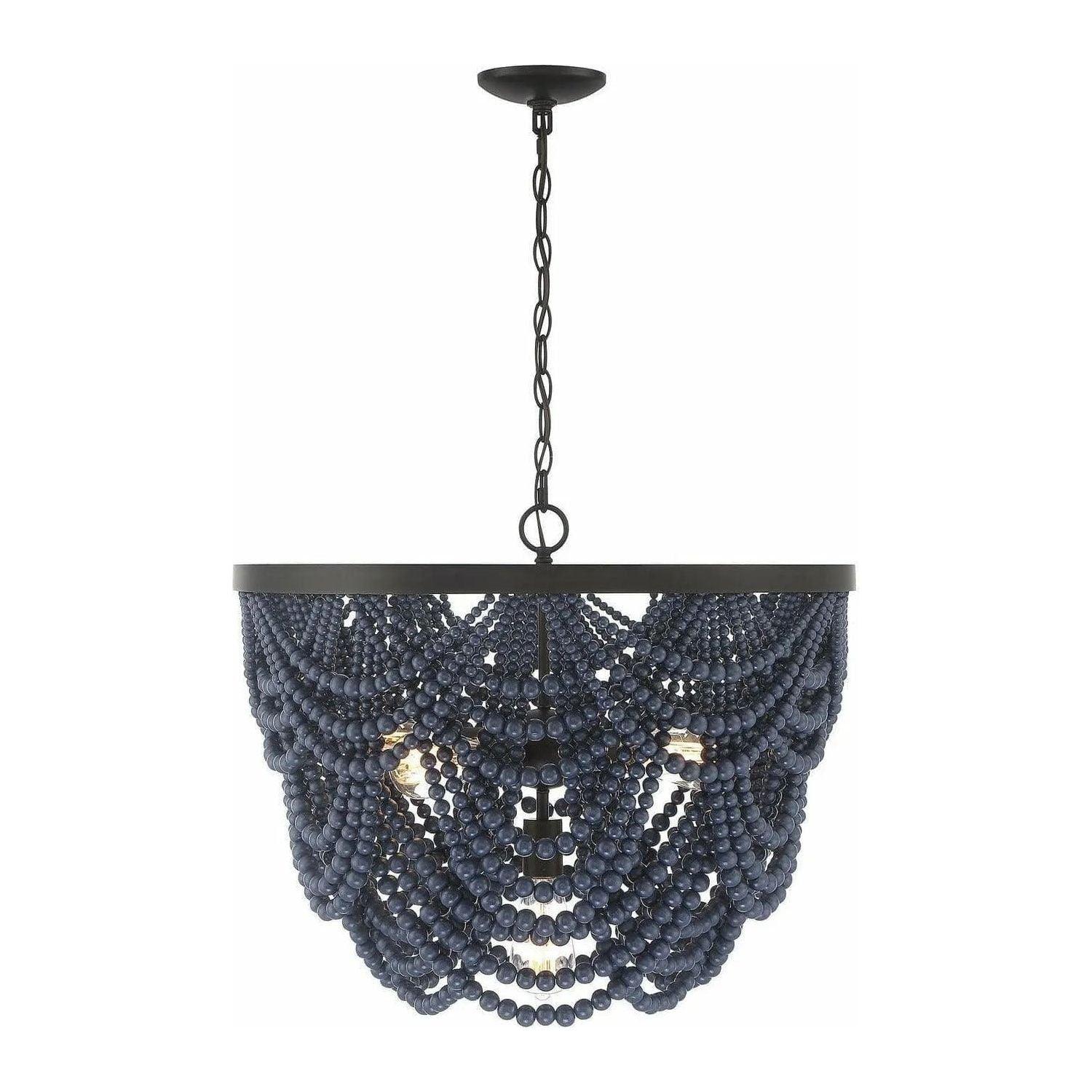 Meridian Lite Trends - Meridian Five Light Chandelier - M100101NBLORB - Canada Light Shop