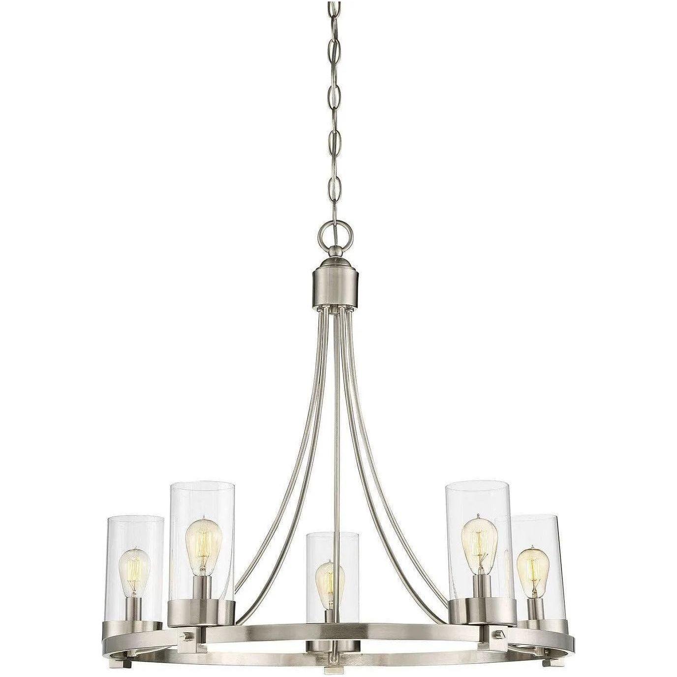 Meridian Lite Trends - Meridian Five Light Chandelier - M10018BN - Canada Light Shop