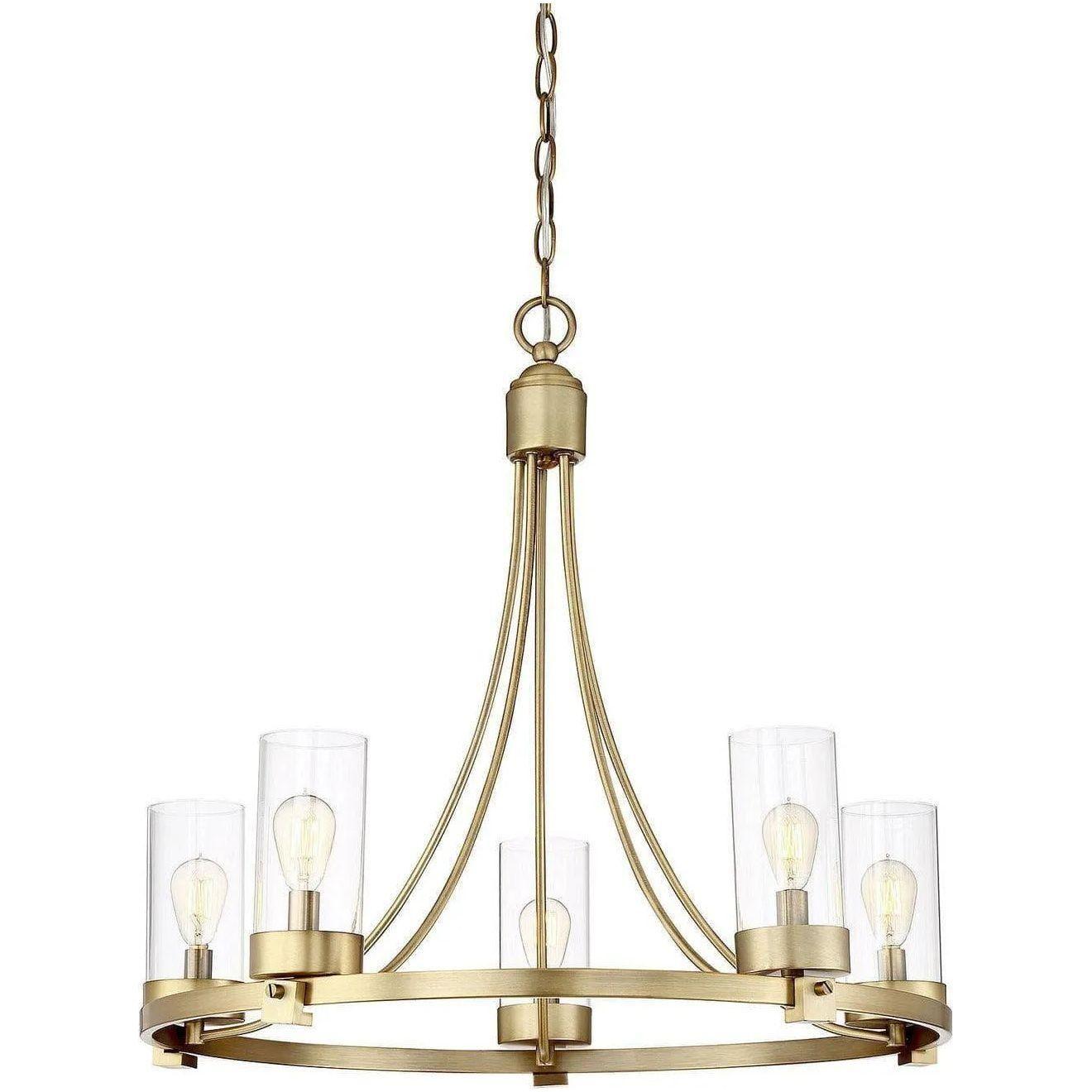 Meridian Lite Trends - Meridian Five Light Chandelier - M10018NB - Canada Light Shop