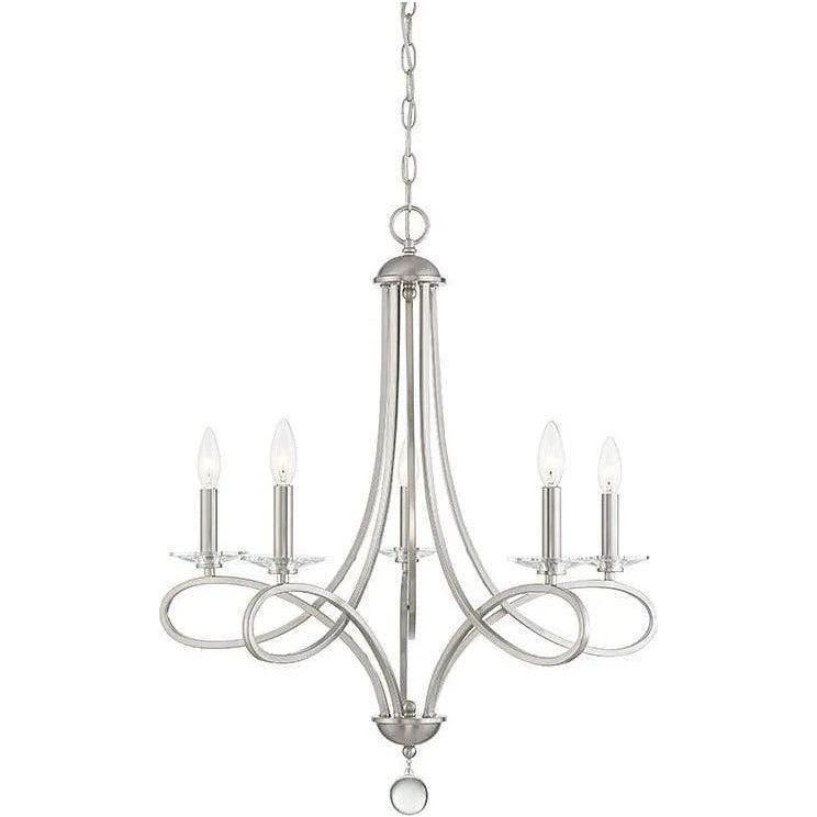 Meridian Lite Trends - Meridian Five Light Chandelier - M10028BN - Canada Light Shop