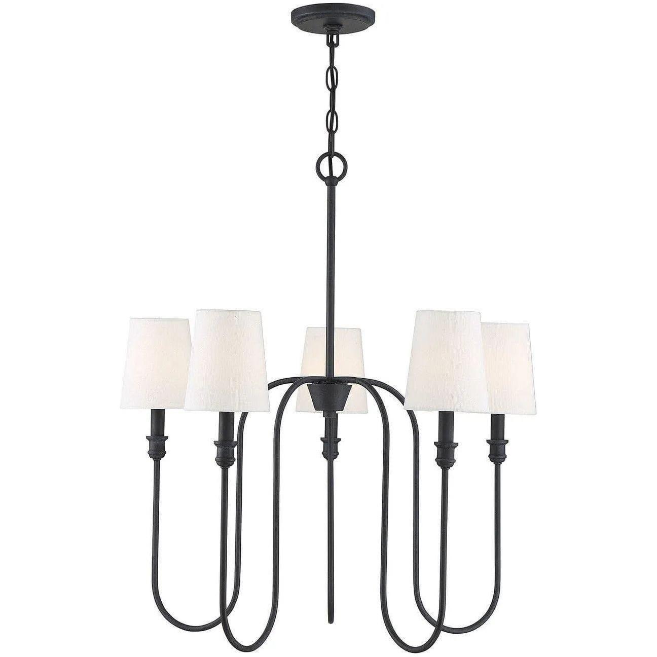 Meridian Lite Trends - Meridian Five Light Chandelier - M10077AI - Canada Light Shop