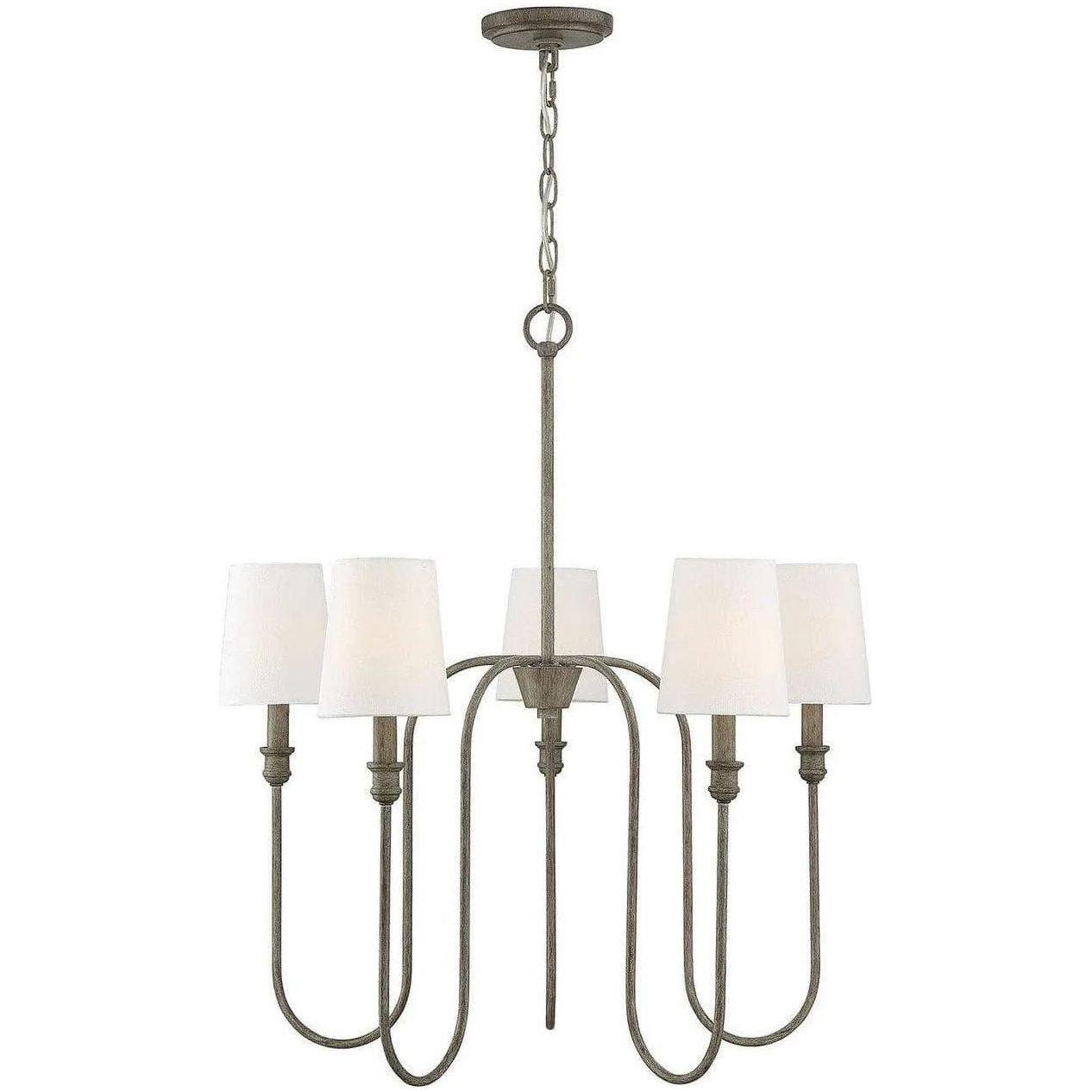 Meridian Lite Trends - Meridian Five Light Chandelier - M10077AW - Canada Light Shop