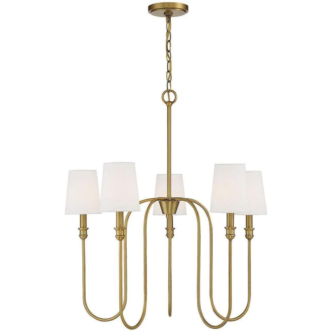 Meridian Lite Trends - Meridian Five Light Chandelier - M10077NB - Canada Light Shop