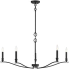 Meridian Lite Trends - Meridian Five Light Chandelier - M10086MBK - Canada Light Shop